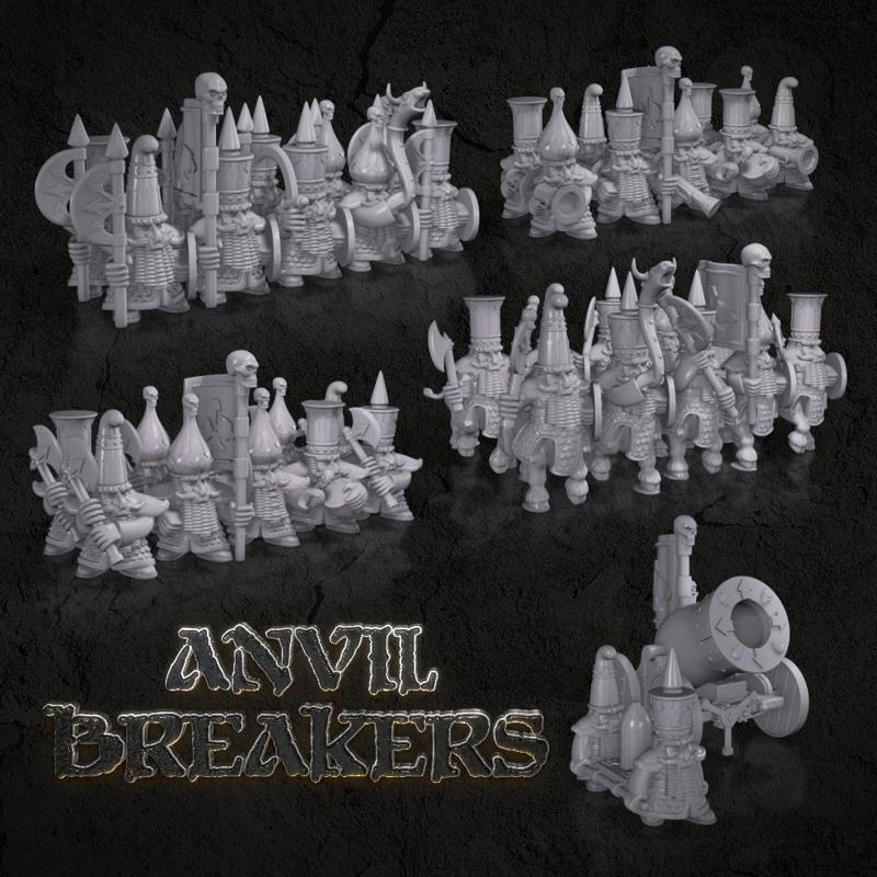 Anvilbreakers- Dwarfs of Chaos army pack (presupported)