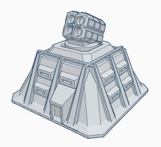 Arrow Artillery Missile Emplacement Mil036