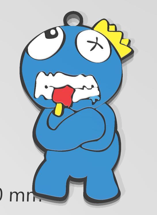 BLUE RAINBOW FRIENDS KEYCHAIN