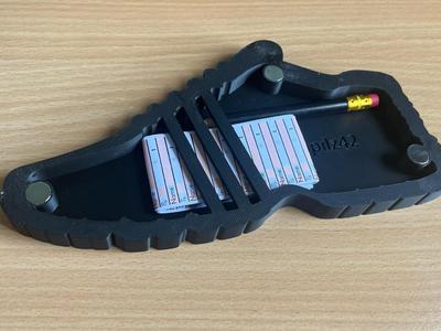 Magnetic Running Shoe Geocaching Container