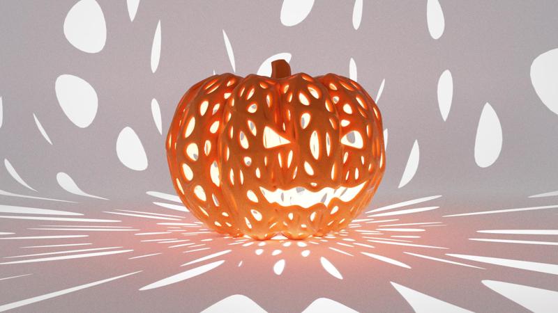 Organic Pumpkin lamp cover