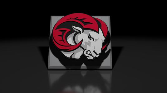 NCAA Winston Salem State Rams Floating Logo Sign