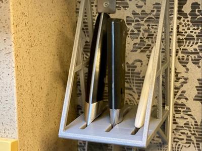 Kitchen 3-Slot Hanging Knife Rack