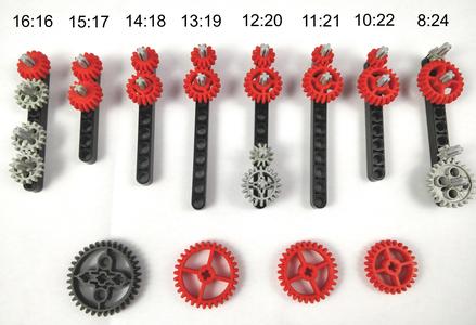 Lego Technic compatible gears with custom sizes