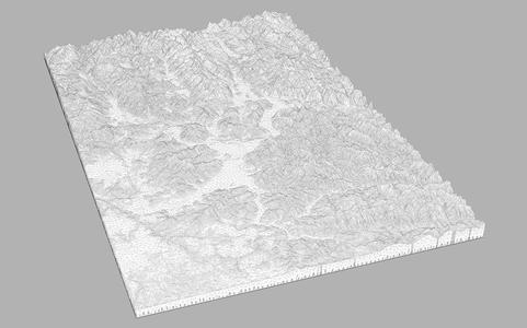 North Idaho Basin Topo Map