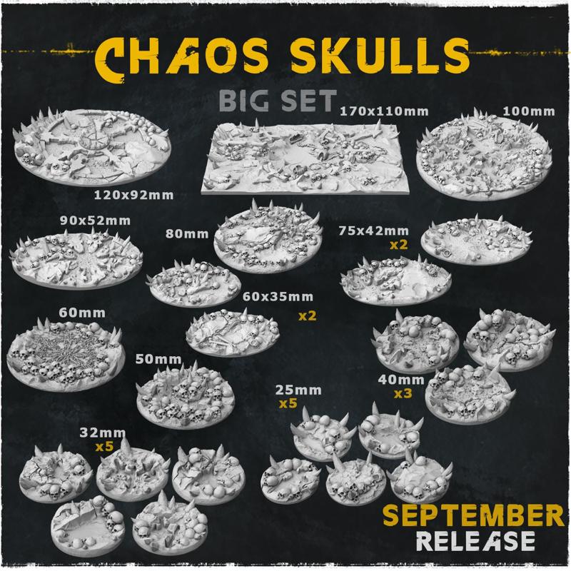 Chaos Sculls - Bases & Toppers (Big Set)