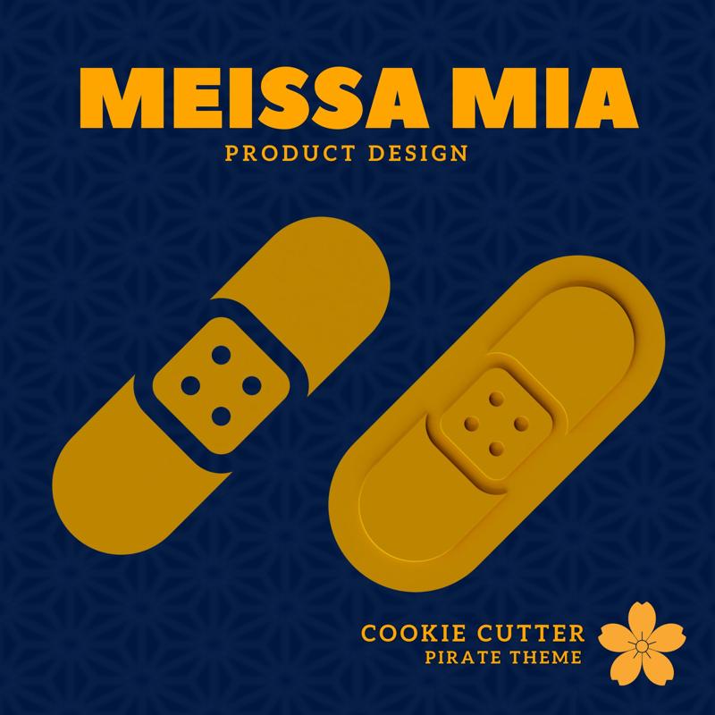 Bake & Heal – Bandage Cookie Cutter 3D Print File