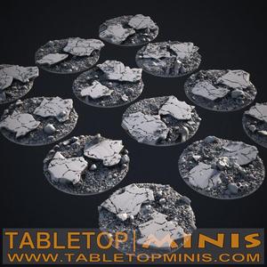 Cracked Earth 40mm Bases Topper