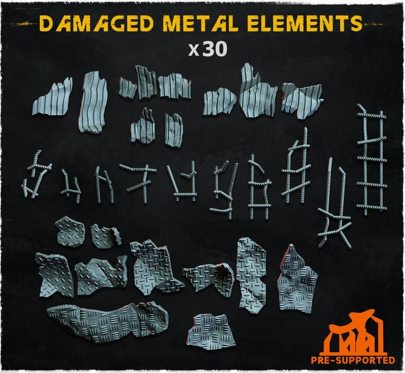 Damaged metal elements -Basing Bits 1.0