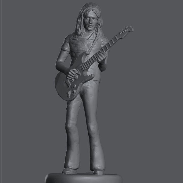 David Gilmore inspired statue