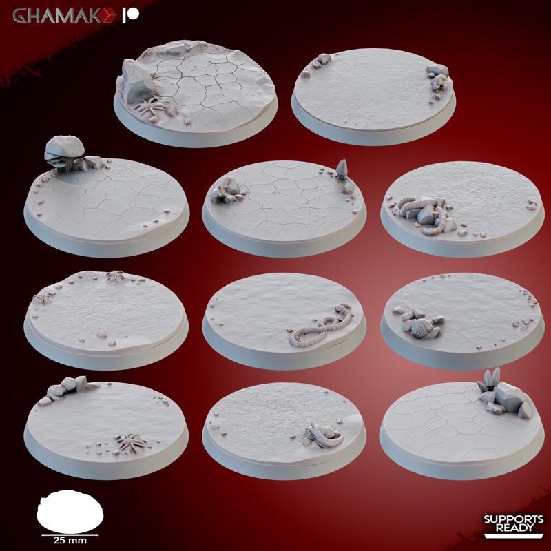 Death cups 25 mm round bases