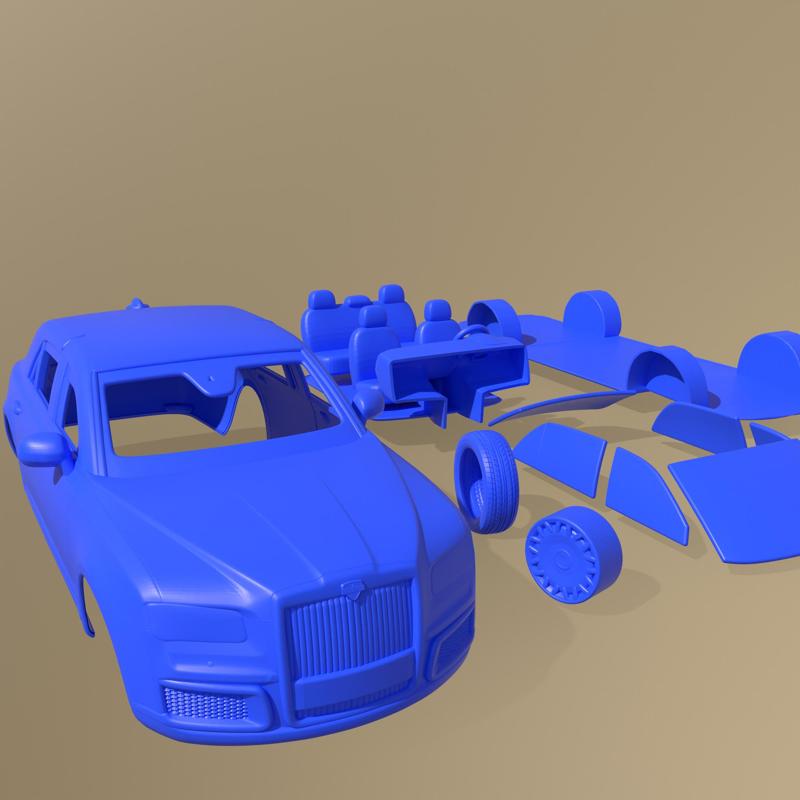 Aurus Senat 4123 Sedan Guard 2018 Printable Car With Separate Parts