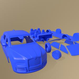 Aurus Senat 4123 Sedan Guard 2018 Printable Car With Separate Parts
