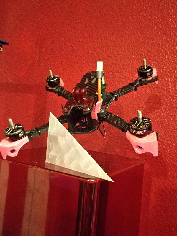 "demibot" printed drone skids (topmount)
