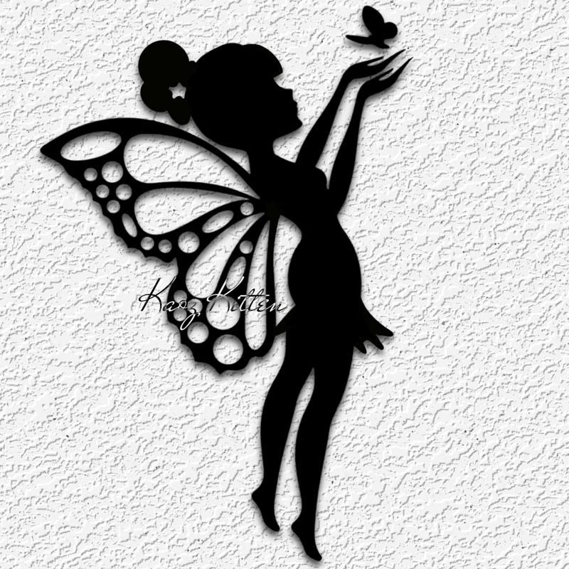GARDEN FAIRY WALL ART FOREST FAIRIE HOME DECOR