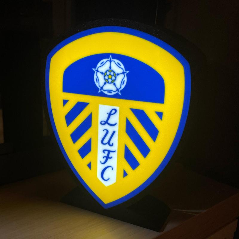 Leeds United - Light LED Sign - Multicolour Print