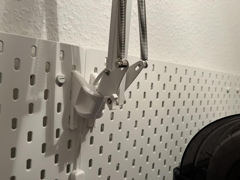 IKEA Skadis Tertial anglet Lamp Mount 20°, 25° and 30°