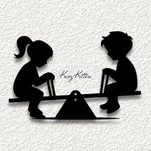 children playground seesaw wall art home decor