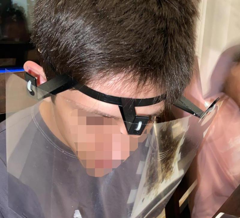 Flat Print Face Shield