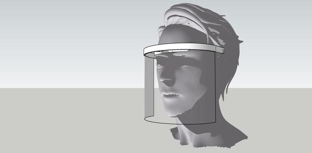 NICE DESIGN FACE SHIELD SUPORT