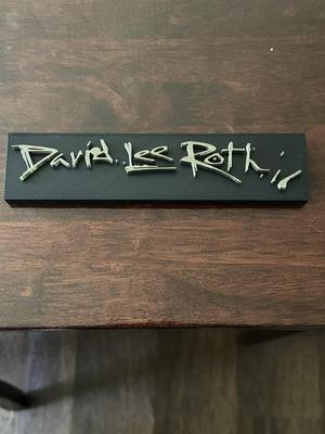 David lee Roth 80's Band Sign