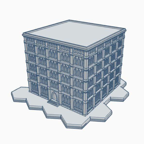 Gothic Building GHB120 With Hex Base