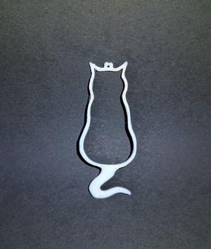 Kitten Outline Earring