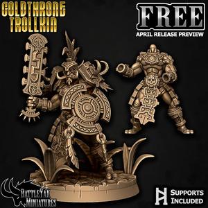 Goldthrone Trollkin Free Files - April Release Preview
