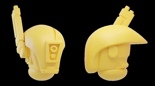Space Communist Blazed Troopers Helmet 