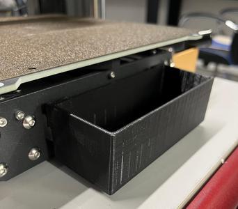 Magnetic front bin for Prusa i3