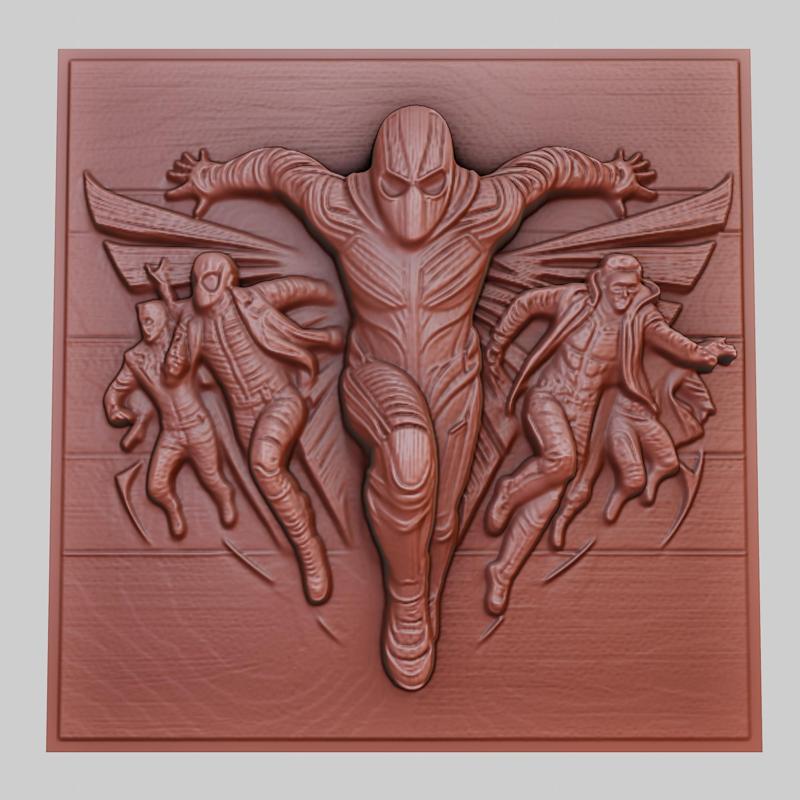 Jumper 3d printer relief medallion obj stl