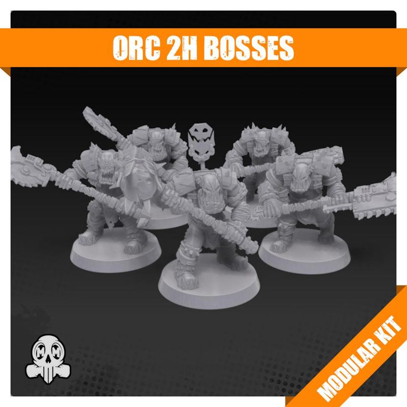Orc Bosses with Heavy Weapons Modular Kit