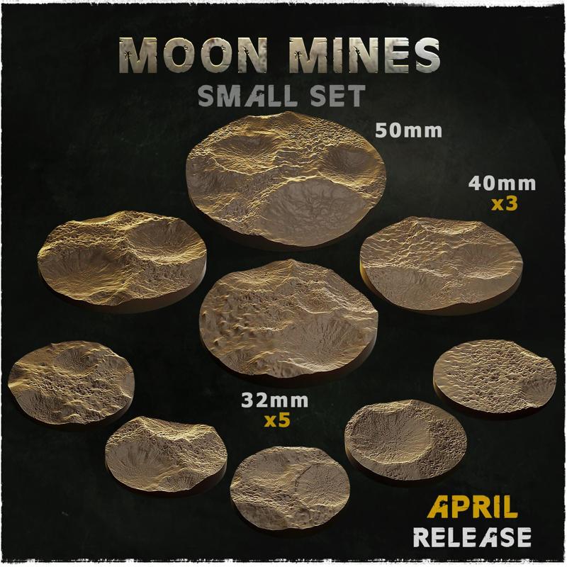 MOON MINES - Bases & Toppers (Small Set )
