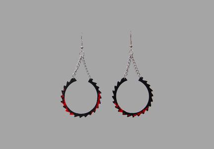 Saw earrings