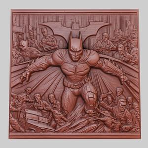 Batman Begins 3d printer relief medallion obj stl