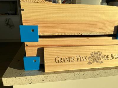 Costco Wine box stacking corner