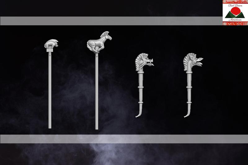 28mm Ancient Celtic Carnyx and Banners