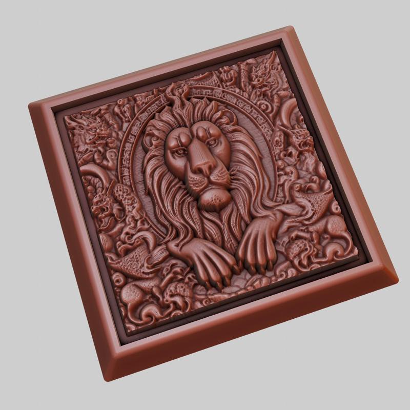 lion Animal 3D Model for CNC Router Laser & 3D Printer