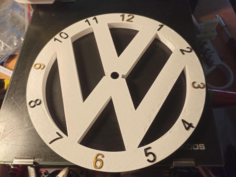Volkswagen clock face