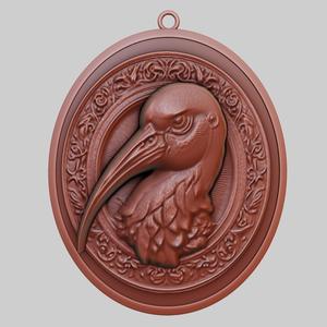 Ibis Animal Pendant Ibis Animal Necklace for CNC Router Laser & 3D Printer