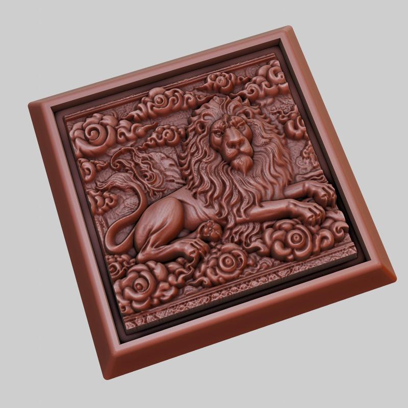 lion Animal 3D Model for CNC Router Laser & 3D Printer