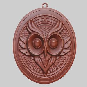 Owl Animal Pendant Owl Animal Necklace for CNC Router Laser & 3D Printer