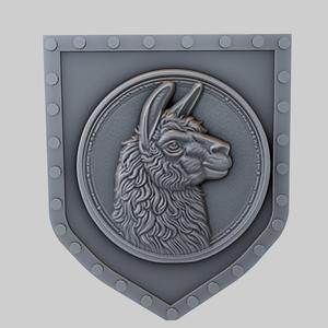 Llama Animal Wall Llama Animal Bust for CNC Router Laser & 3D Printer