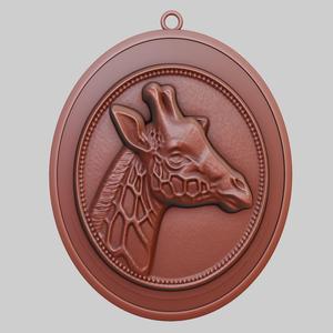 Giraffe Animal Pendant Giraffe Animal Necklace for CNC Router Laser & 3D Printer