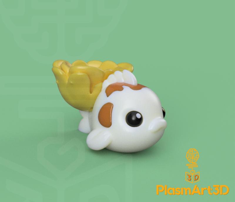 Hikari, Kawaii Koi Fish - The Koi Bearer of Light and Serenity