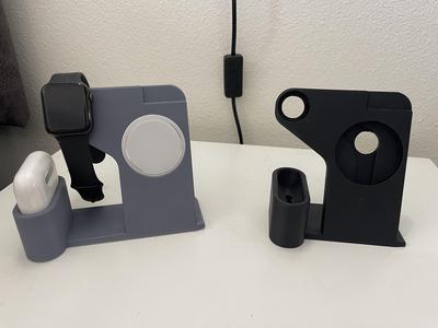 3-in-1 Apple iPhone Magsafe Charger (Fixed Lightning Hole and Extended Base Options)