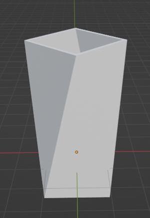 Spiral cube vase