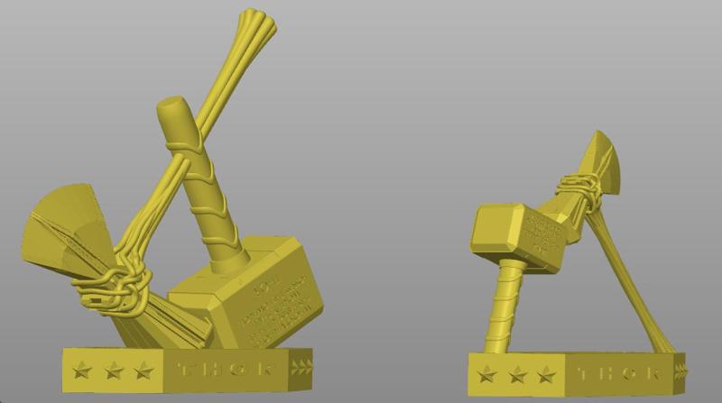 Mjolnir & Stormbreaker Display