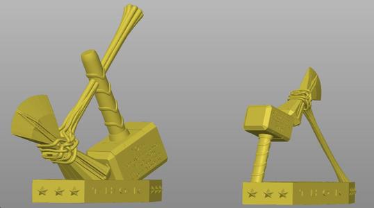 Mjolnir & Stormbreaker Display