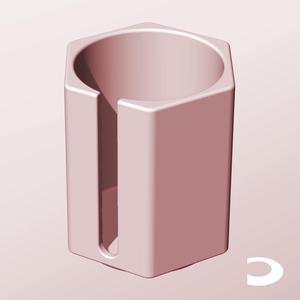 CH68-90-S Slotted Modular Stacking Storage Boxes | Printable Objects - Infinite Containers | stl file for 3d printing